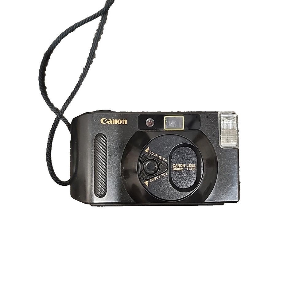 Canon Snappy S 35mm Film Camera Point and Shoot Vintage‎ Working Light Comes ON